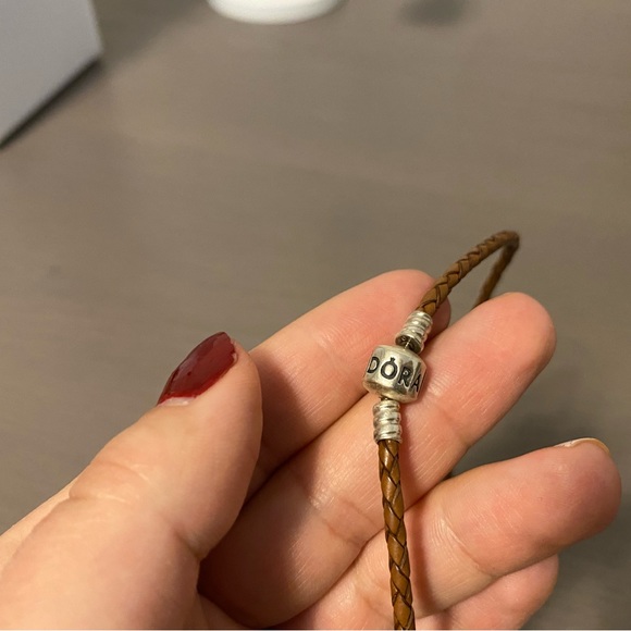 Brown Leather Pandora Bracelet - Picture 3 of 3